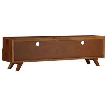 Mobile Porta TV in Legno Massello di Recupero 140x30x40 cm - homemem39