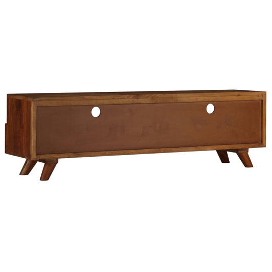 Mobile Porta TV in Legno Massello di Recupero 140x30x40 cm - homemem39