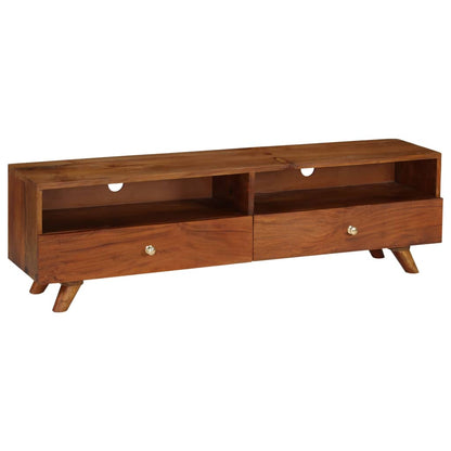 Mobile Porta TV in Legno Massello di Recupero 140x30x40 cm - homemem39