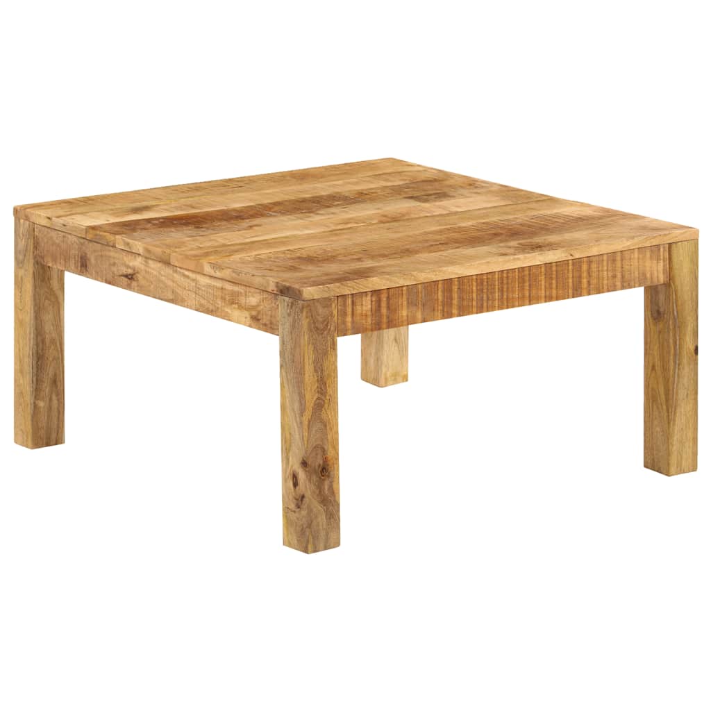 Tavolino da Salotto in Legno Massello di Mango 80x80x40cm