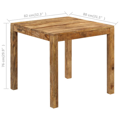 Tavolo per Sala da Pranzo in Legno Massello di Mango 82x80x76cm | homemem39