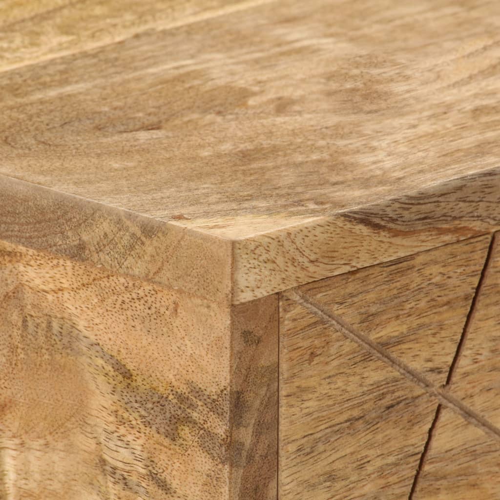 Scrivania con Cassetti in Legno Massello di Mango 110x50x76 cm - homemem39
