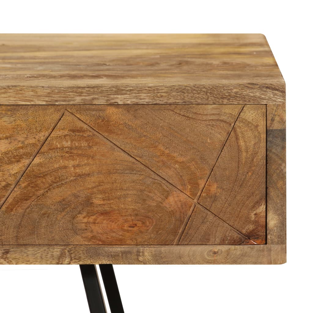 Scrivania con Cassetti in Legno Massello di Mango 110x50x76 cm - homemem39