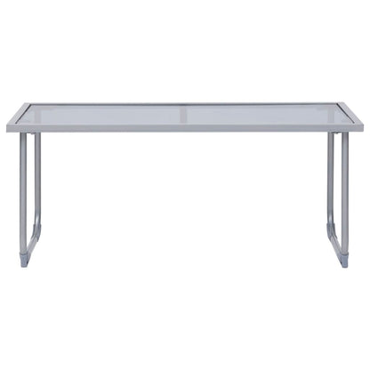 Set Divano da Giardino 4 pz in Tessuto e Acciaio Nero - homemem39