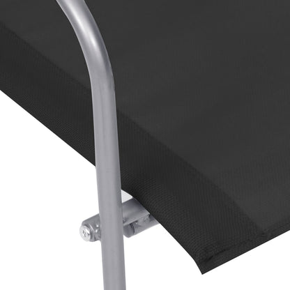 Set Divano da Giardino 4 pz in Tessuto e Acciaio Nero - homemem39