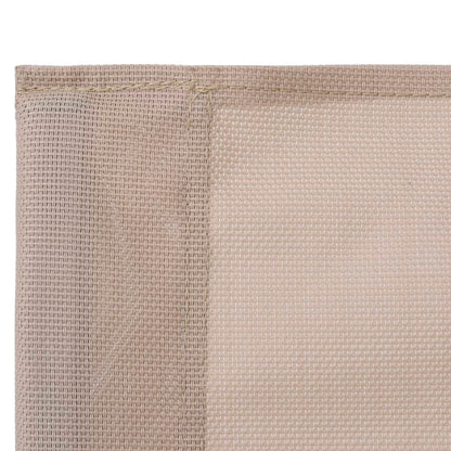 Set Divano da Giardino 4 pz in Tessuto e Acciaio Crema - homemem39