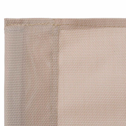 Set Divano da Giardino 4 pz in Tessuto e Acciaio Crema