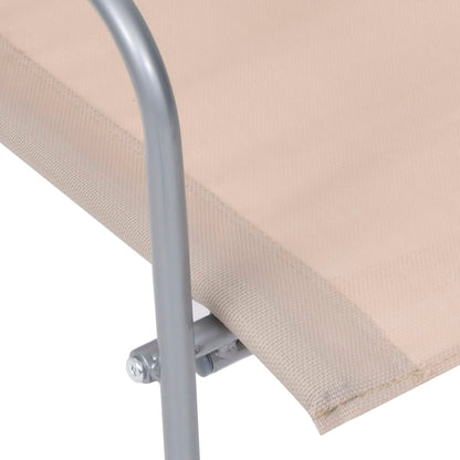 Set Divano da Giardino 4 pz in Tessuto e Acciaio Crema - homemem39