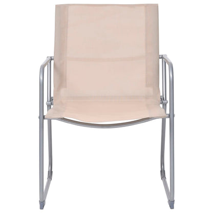 Set Divano da Giardino 4 pz in Tessuto e Acciaio Crema - homemem39