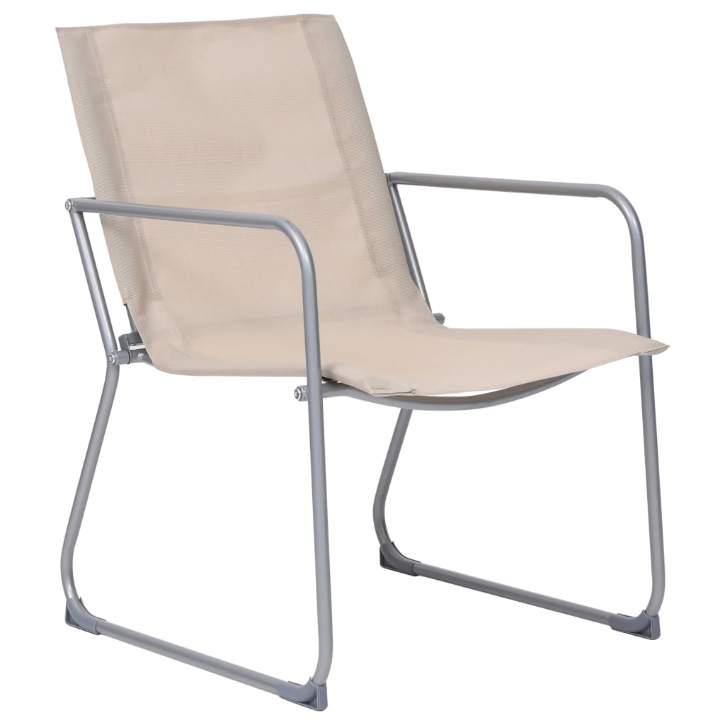 Set Divano da Giardino 4 pz in Tessuto e Acciaio Crema - homemem39