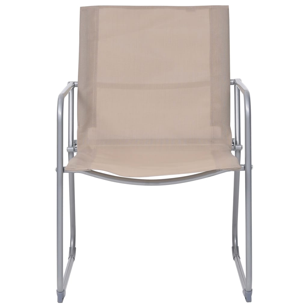 Set Divano da Giardino 4 pz in Tessuto e Acciaio Grigio Talpa - homemem39