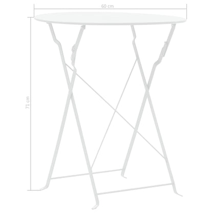 Set da Bistrot 3 pz in Acciaio Bianco | homemem39
