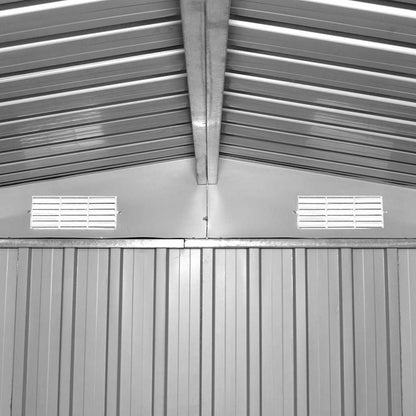 Casetta da Giardino 257x298x178 cm in Metallo Antracite | homemem39
