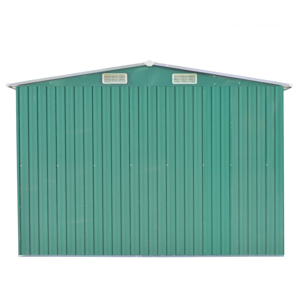 Casetta da Giardino 257x392x181 cm in Metallo Verde - homemem39