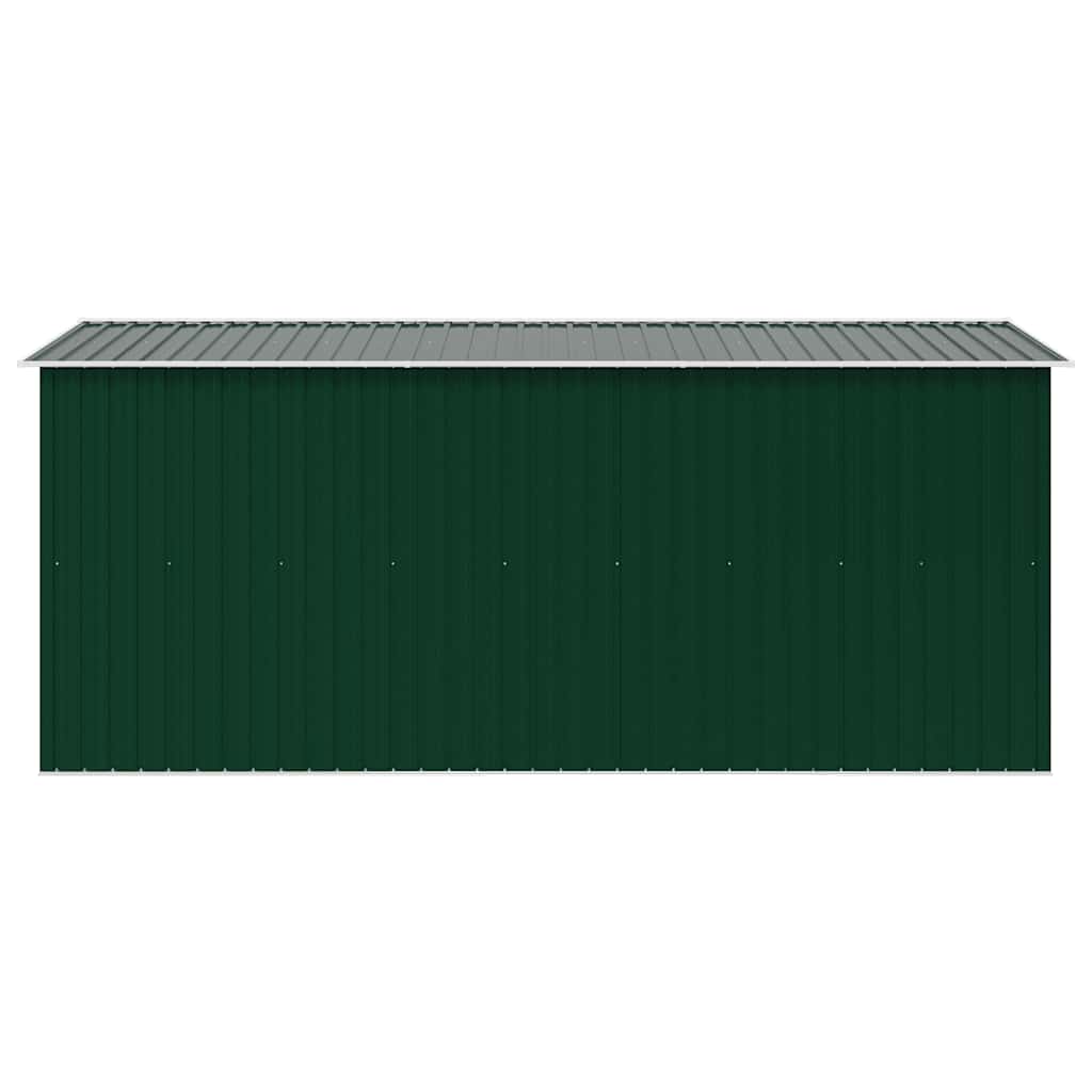 Casetta da Giardino 257x392x181 cm in Metallo Verde