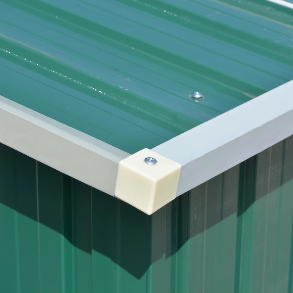Casetta da Giardino 257x392x181 cm in Metallo Verde - homemem39
