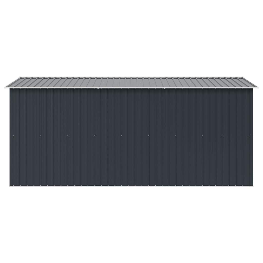 Casetta da Giardino 257x392x181 cm in Metallo Antracite
