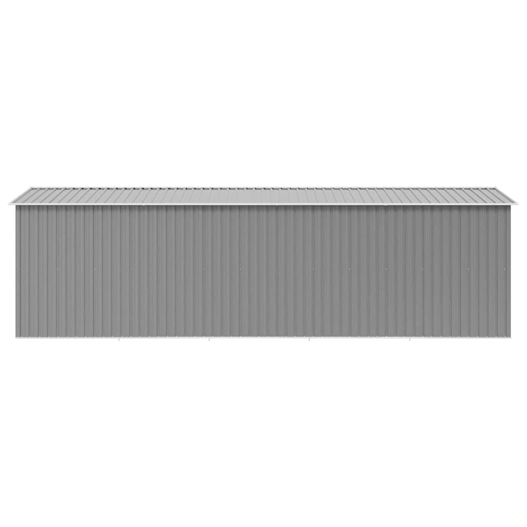 Casetta da Giardino 257x580x181 cm in Metallo Grigio