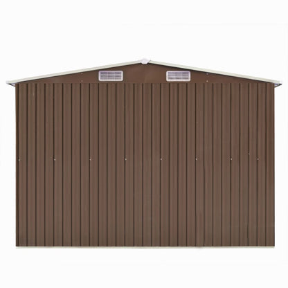 Casetta da Giardino 257x580x181 cm in Metallo Marrone - homemem39