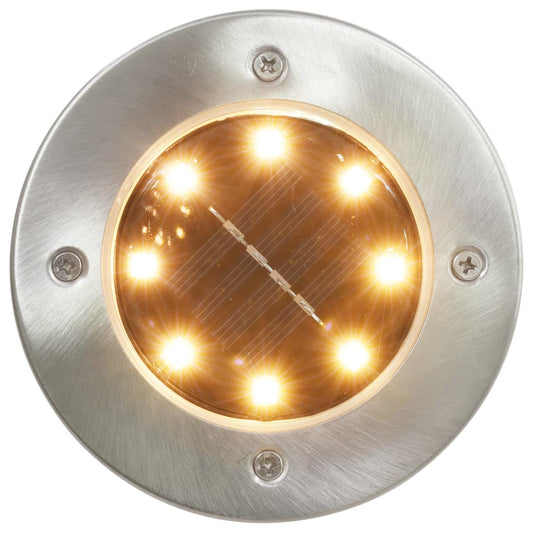 Lampade Solari da Terra 8 pz Luci a LED Bianco Caldo - homemem39