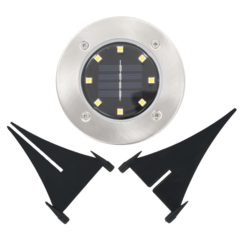 Lampade Solari da Terra 8 pz Luci a LED Bianco Caldo - homemem39