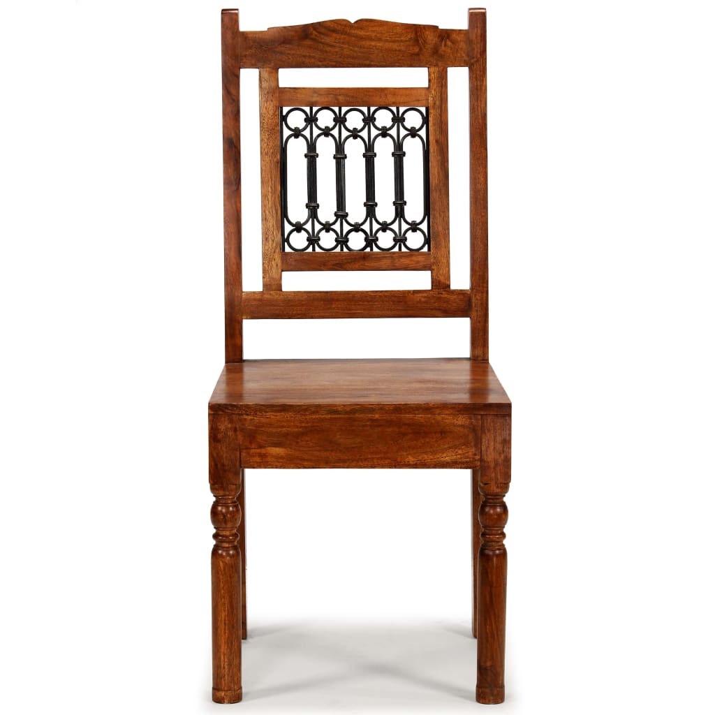 Sedie da Pranzo 6 pz in Legno Massello Classiche | homemem39