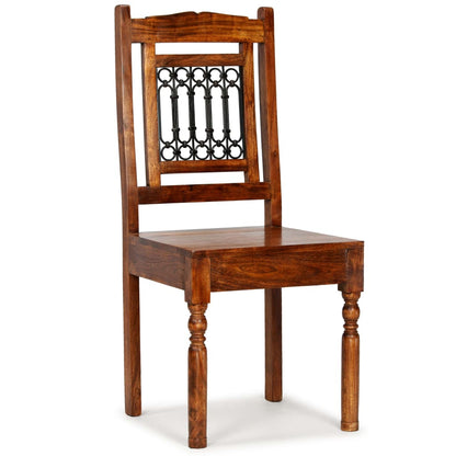 Sedie da Pranzo 6 pz in Legno Massello Classiche | homemem39