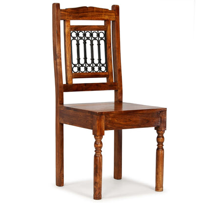 Sedie da Pranzo 6 pz in Legno Massello Classiche | homemem39
