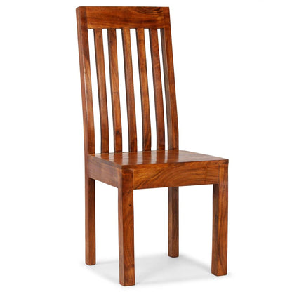 Sedie da Pranzo 4 pz in Legno Massello Moderne | homemem39