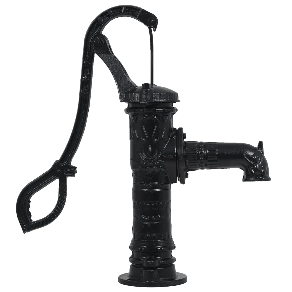 Pompa d'Acqua da Giardino con Supporto in Ghisa