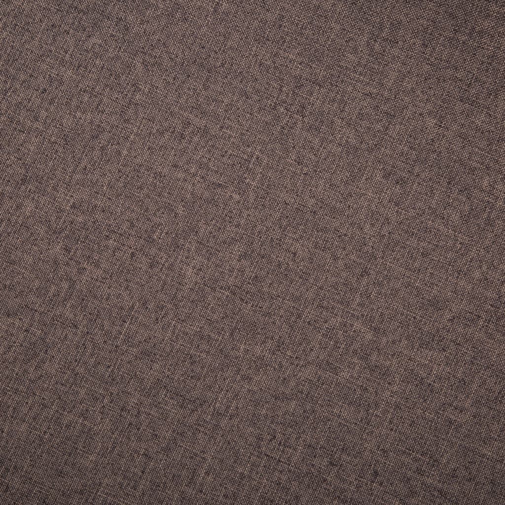 Divano a 3 Posti in Tessuto Marrone