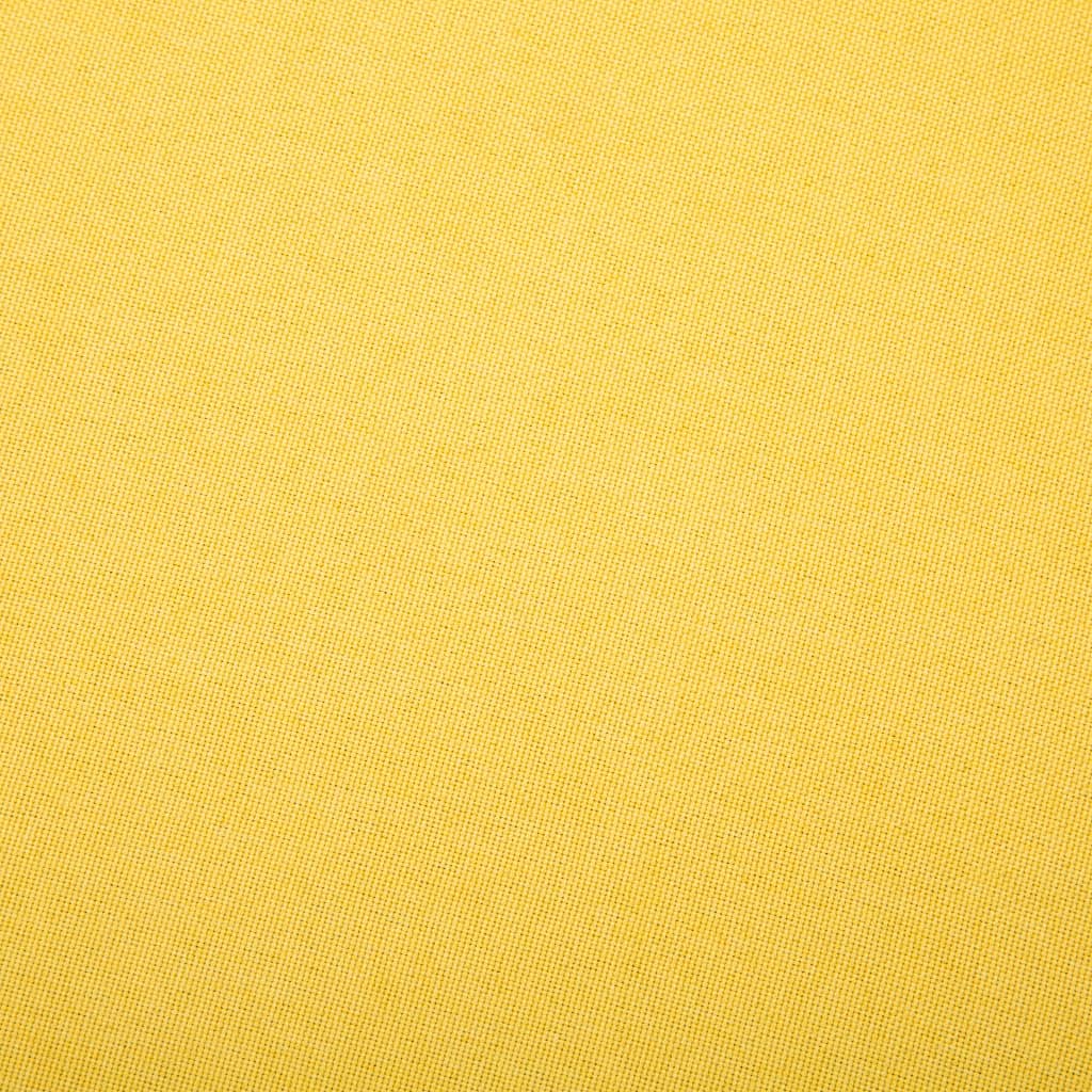 Divano a 3 Posti in Tessuto Giallo