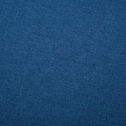 Divano a 3 Posti in Tessuto Blu