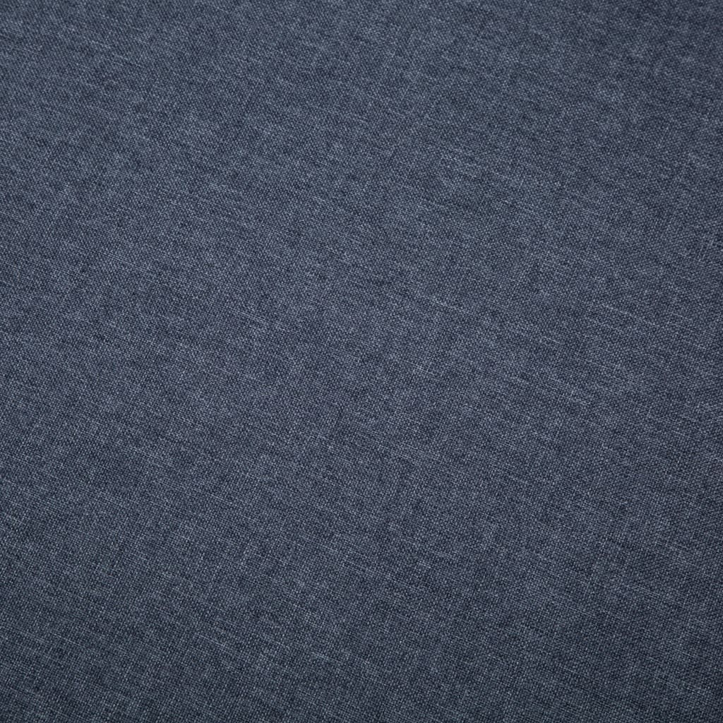 Divano a L Imbottito in Tessuto 186x136x79 cm Grigio Scuro