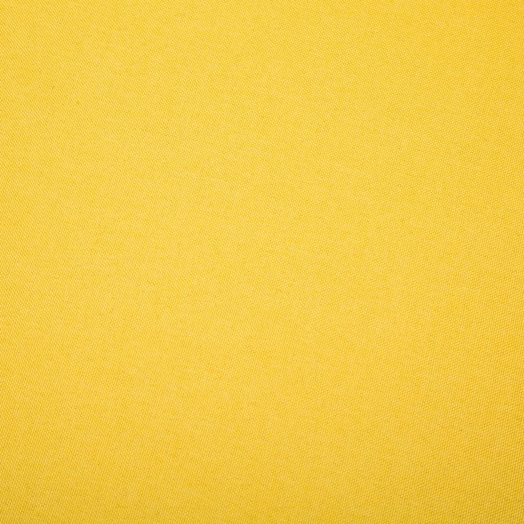Divano a L con Rivestimento in Tessuto 186x136x79 cm Giallo