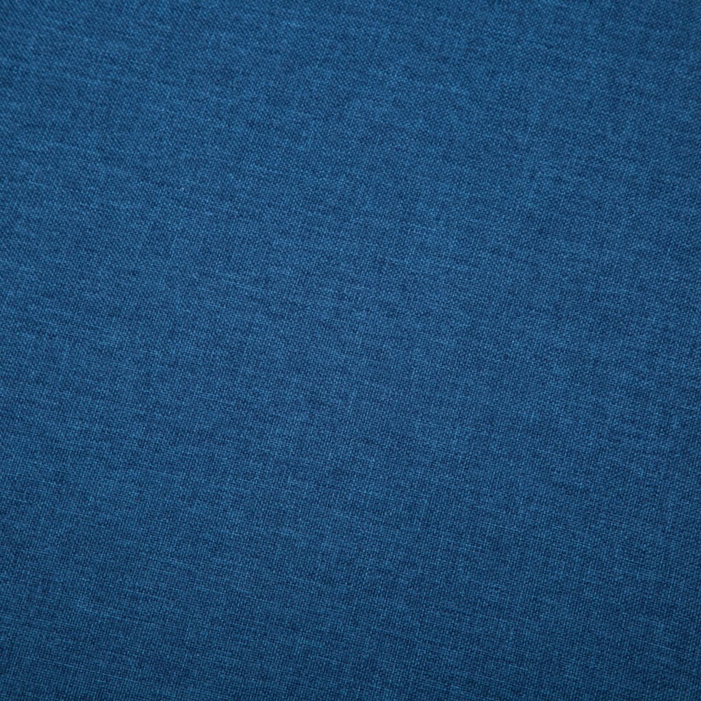Divano a L con Rivestimento in Tessuto 186x136x79 cm Blu