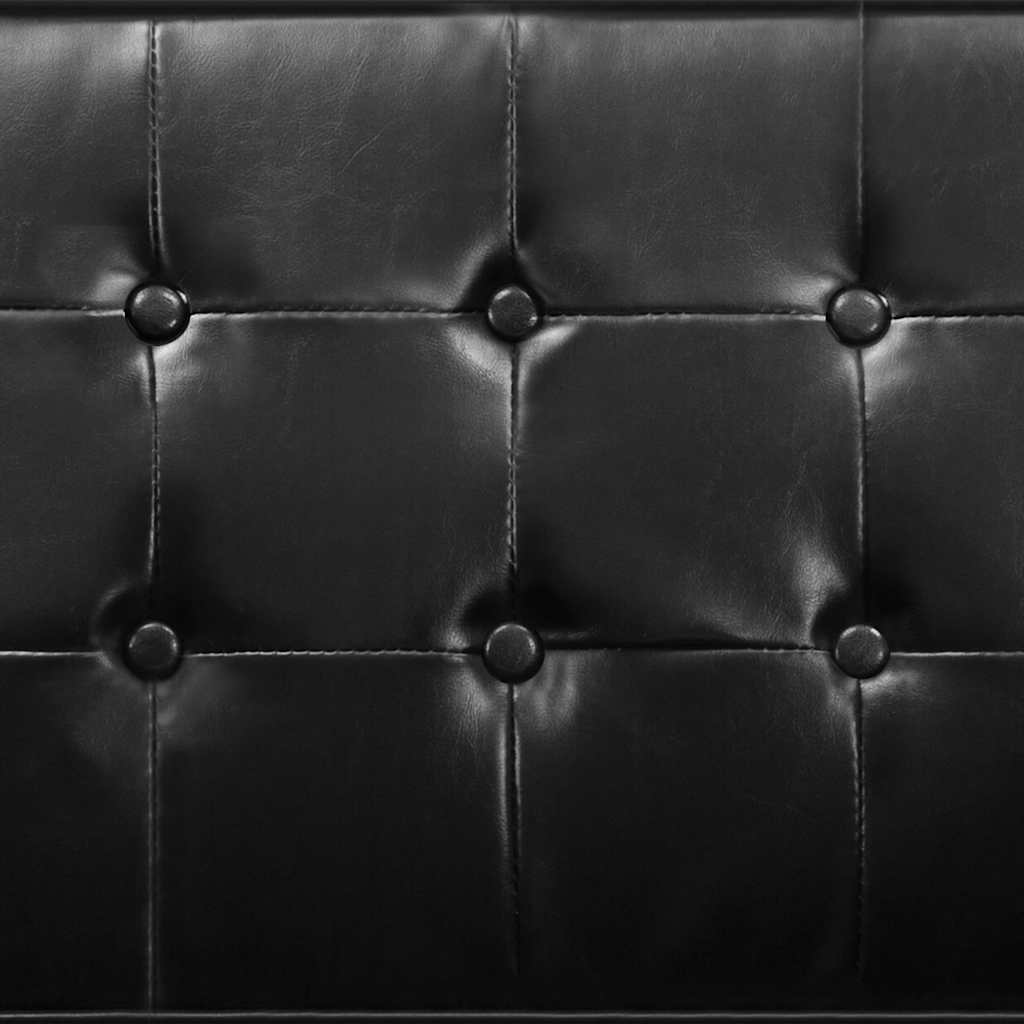 Poltrona Nera 75x70x75 cm Similpelle