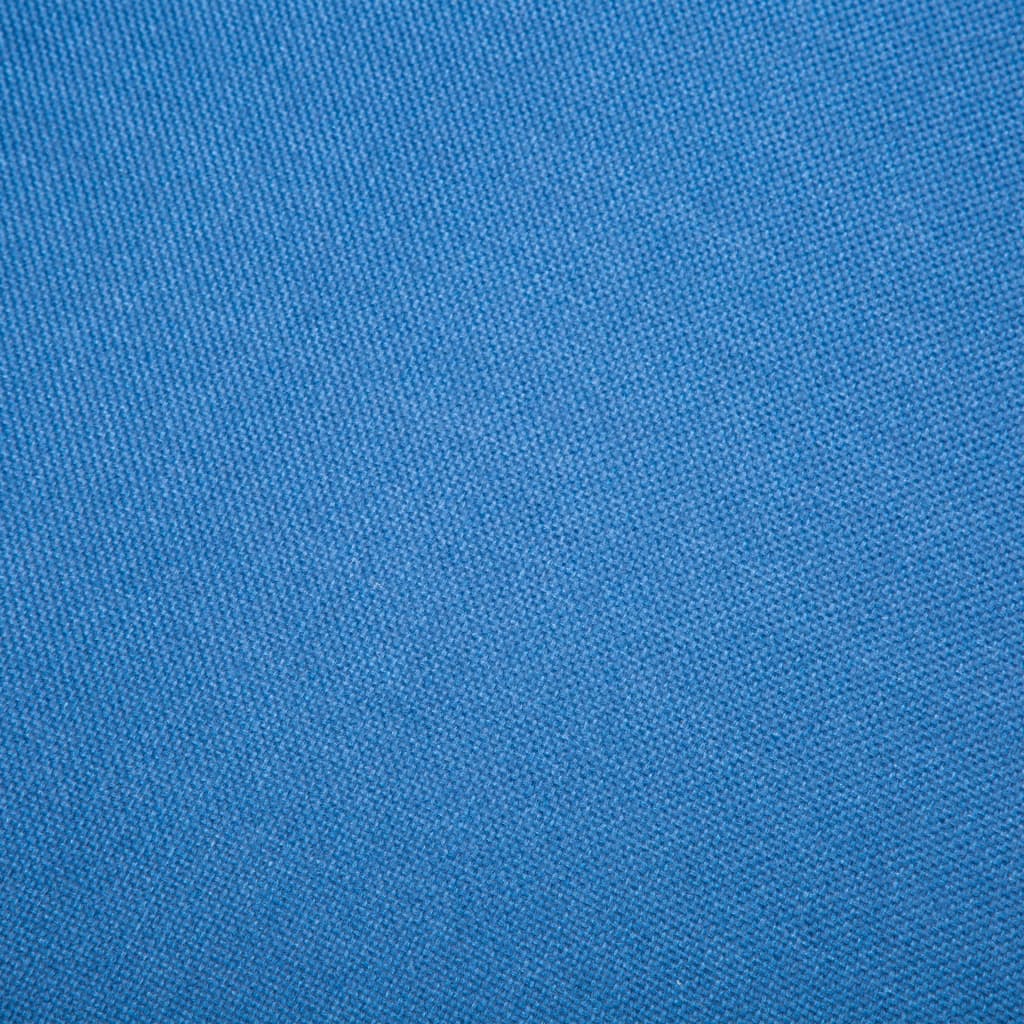 Divano a L Rivestito in Tessuto 171,5x138x81,5 cm Blu