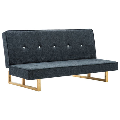 Divano Letto in Tessuto Grigio Scuro