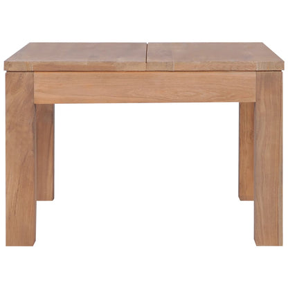 Tavolino da Salotto Legno Massello di Teak Naturale 60x60x40 cm | homemem39