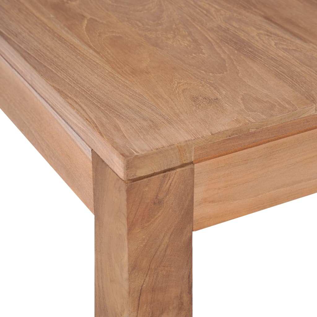 Tavolino da Salotto Legno Massello di Teak Naturale 60x60x40 cm | homemem39