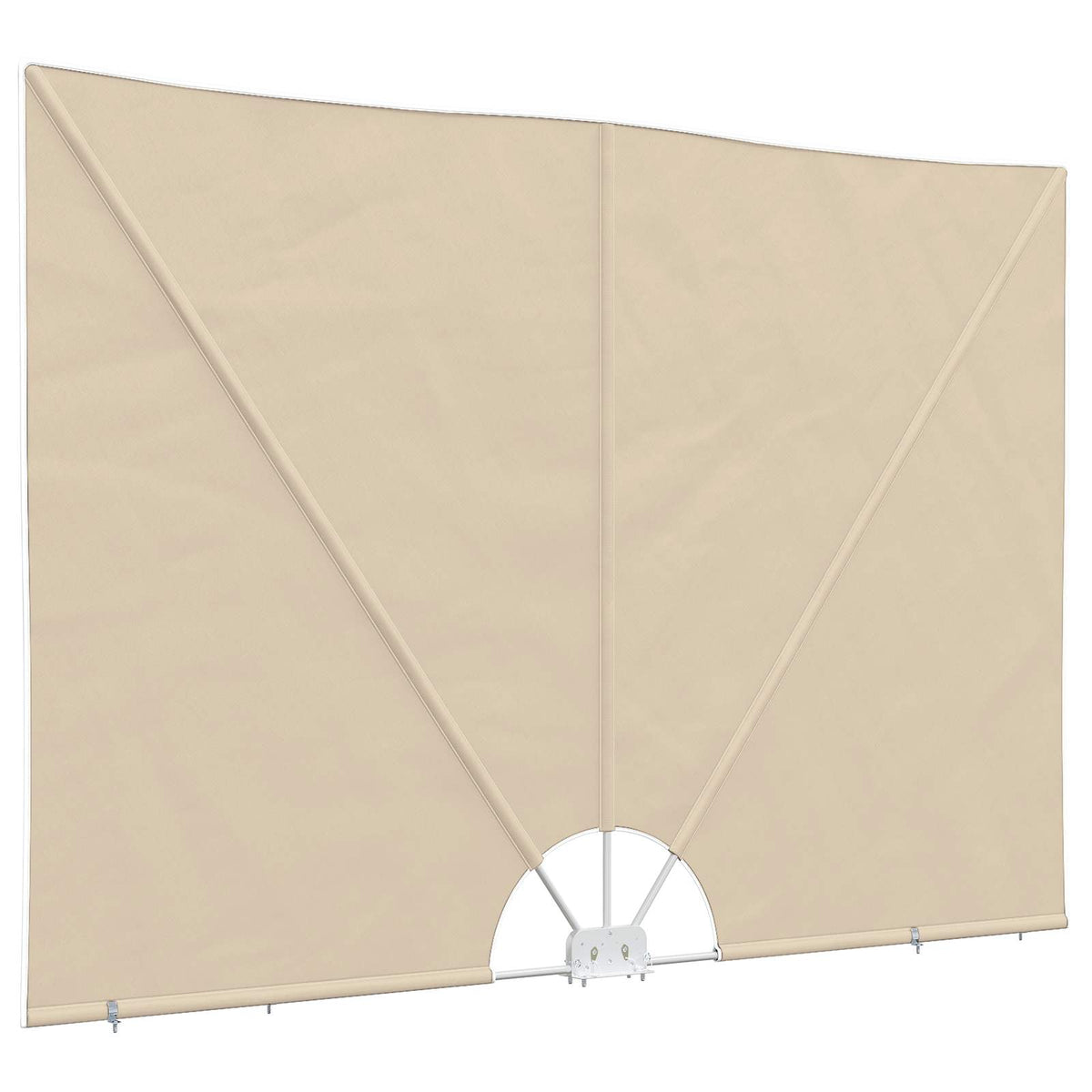 Tenda Laterale per Terrazza Pieghevole Crema 300x200 cm