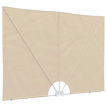 Tenda Laterale per Terrazza Pieghevole Crema 300x200 cm