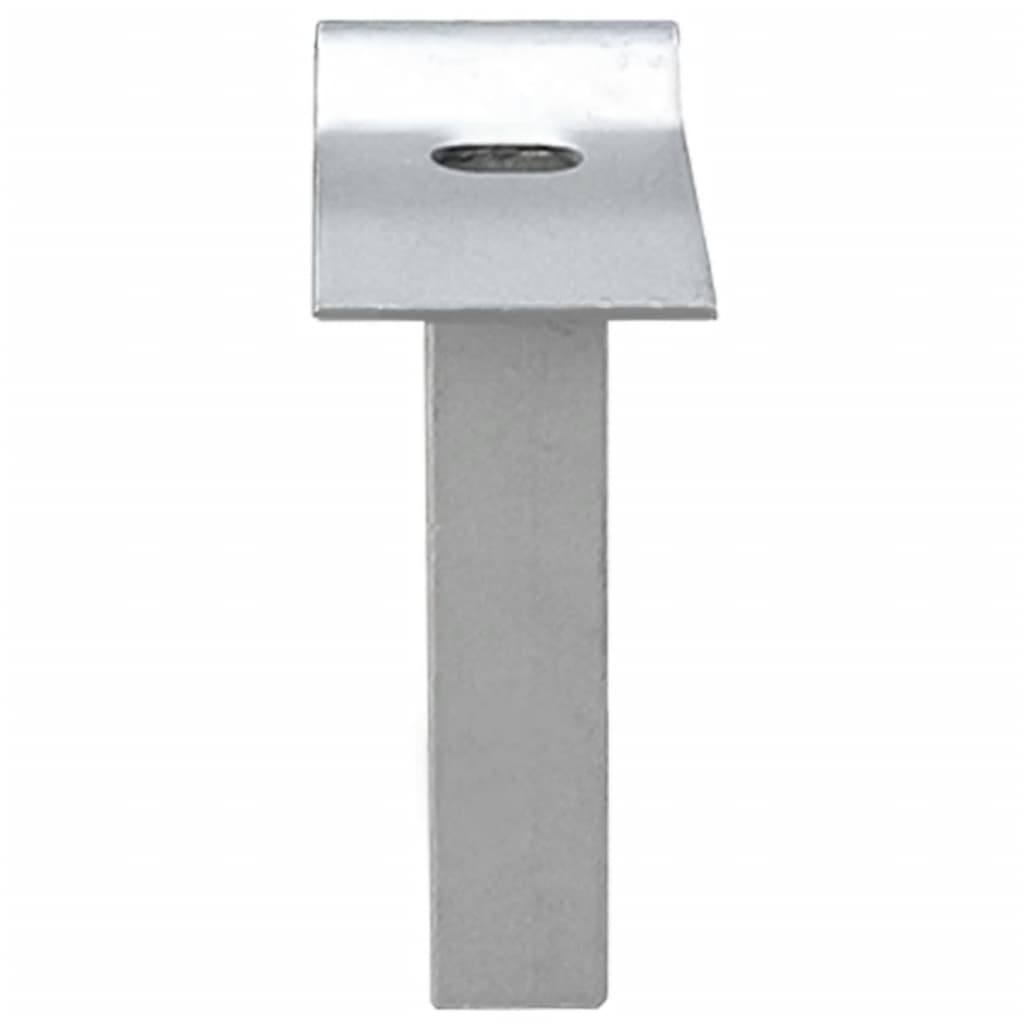 Cancello da giardino in rete di acciaio zincato 306x200 cm grigio - homemem39