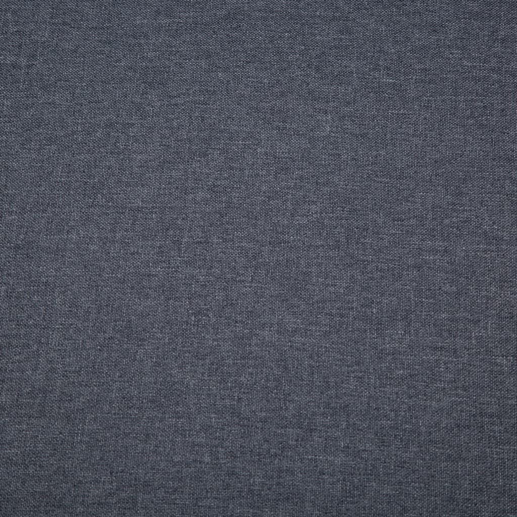 Divano a 3 Posti Rivestito in Tessuto 172x70x82 cm Grigio Scuro - homemem39