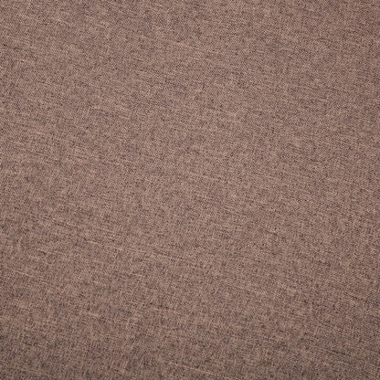 Divano a 3 Posti Rivestito in Tessuto 172x70x82 cm Marrone