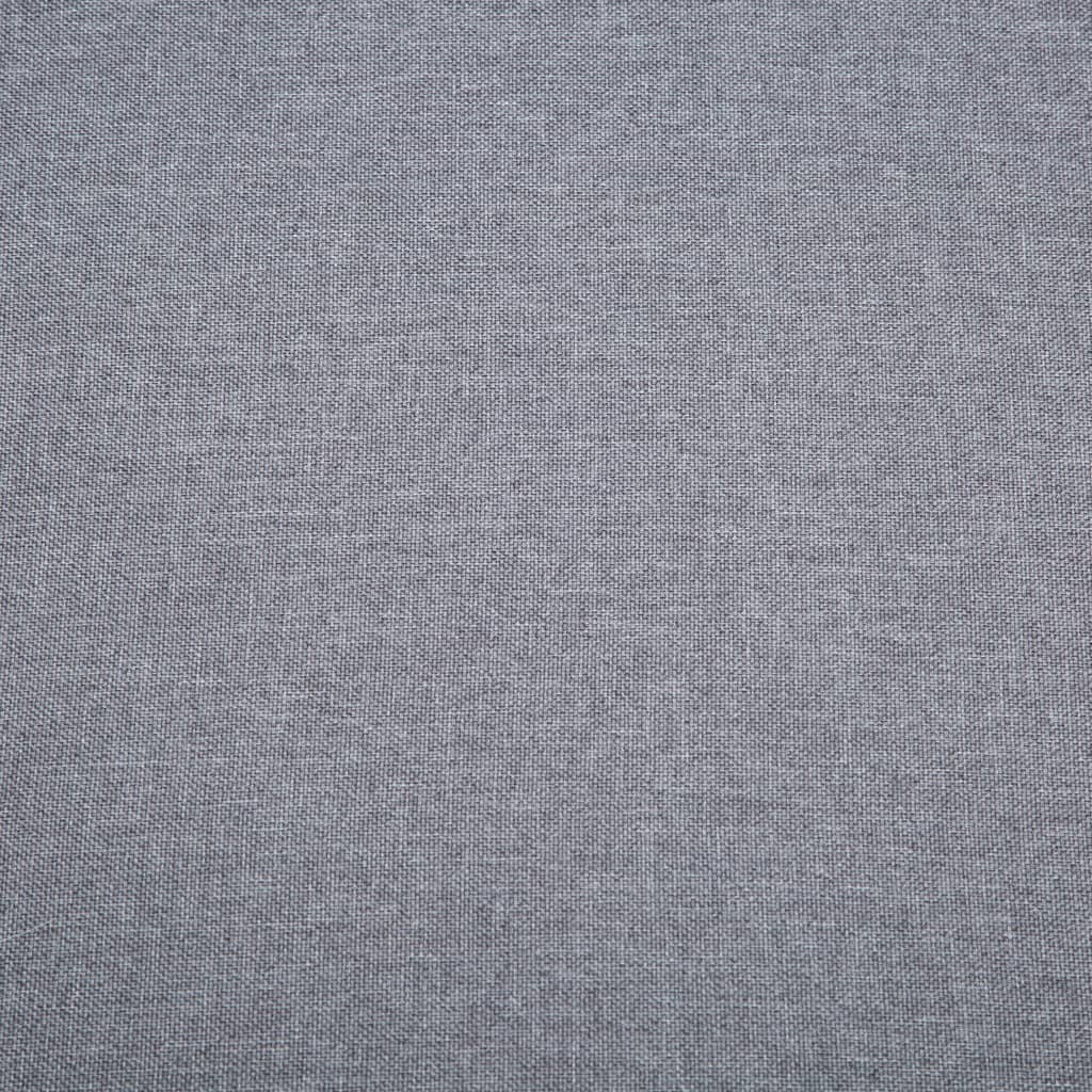 Divano a 3 Posti Rivestito in Tessuto 172x70x82cm Grigio Chiaro - homemem39