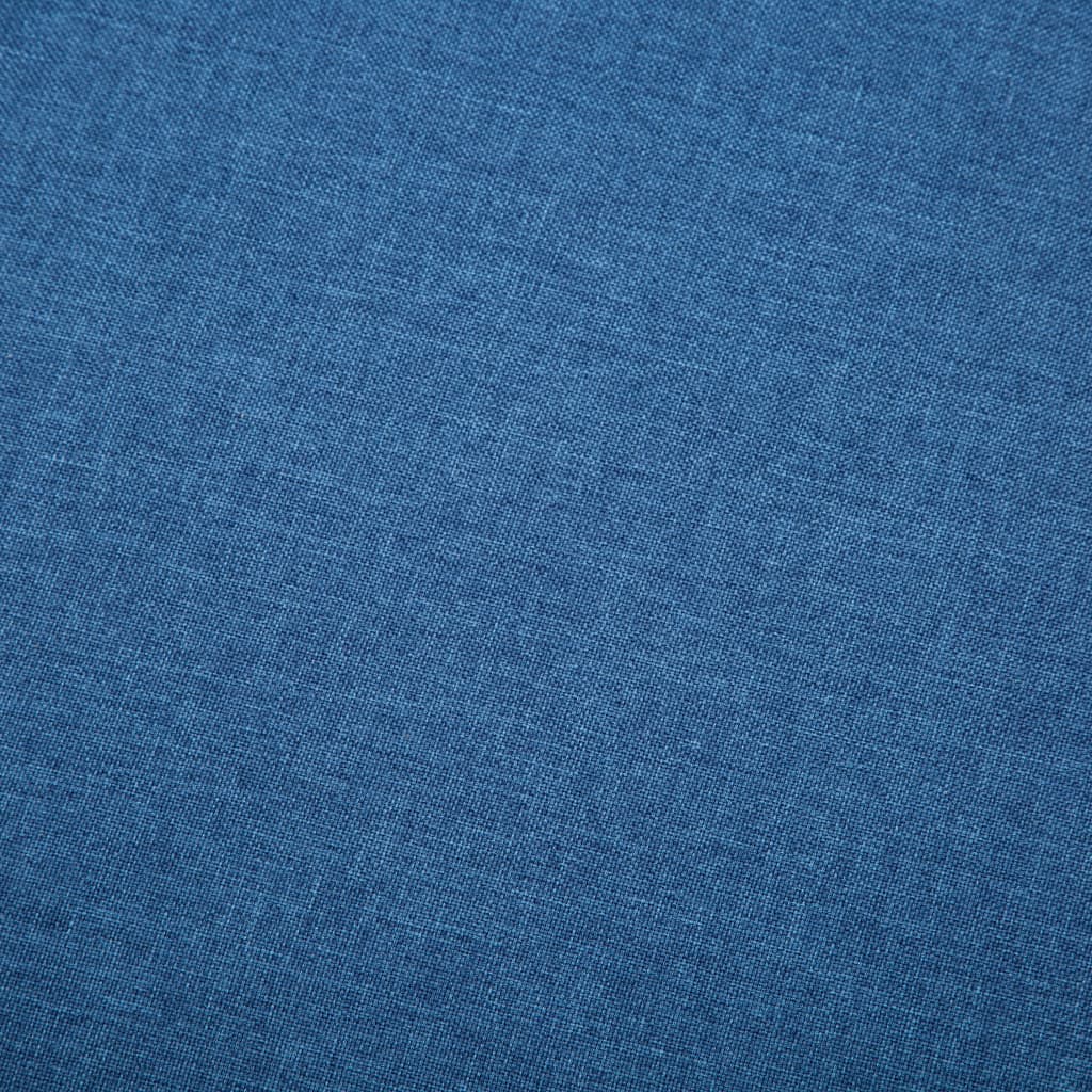 Divano a 3 Posti Rivestito in Tessuto 172x70x82 cm Blu | homemem39