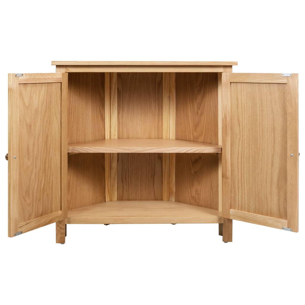 Armadietto ad Angolo 80x33,5x78 cm in Massello di Rovere
