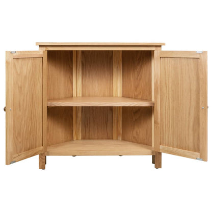 Armadietto ad Angolo 80x33,5x78 cm in Massello di Rovere